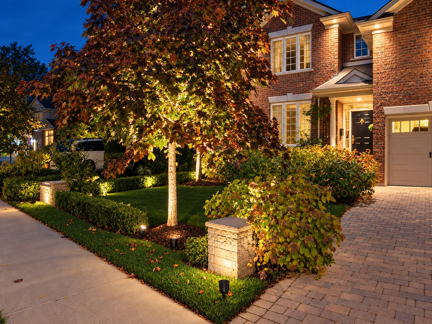 Outdoor lighting at a D. Sayers Electric residential project